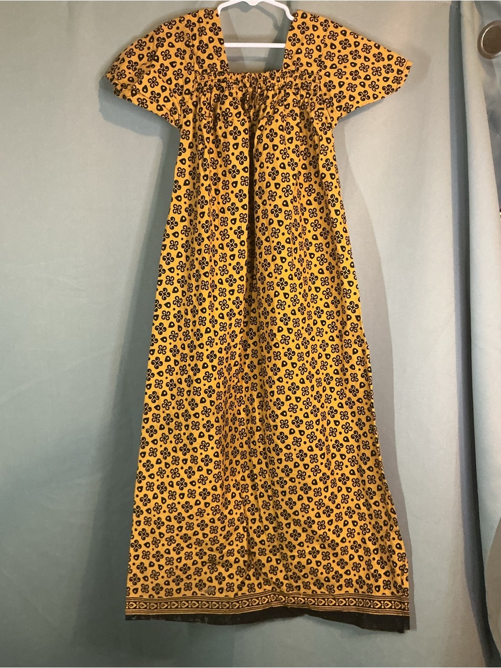 Girls Yellow Floral Maxi Dress